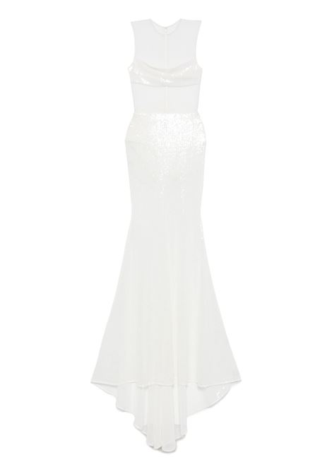 Abito da sera con paillettes in bianco Alex perry - donna ALEX PERRY | D1438WHT